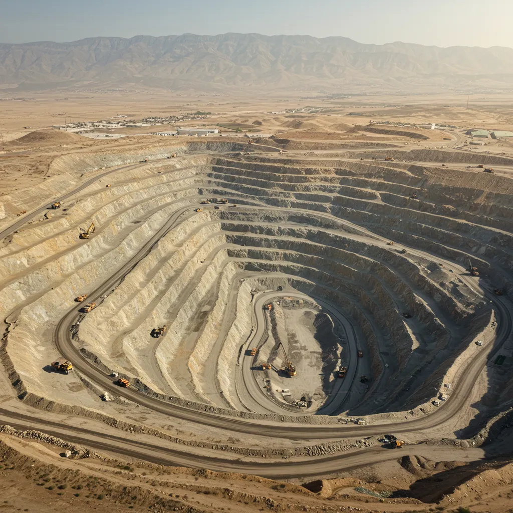 Copper mining operation in Pakistan